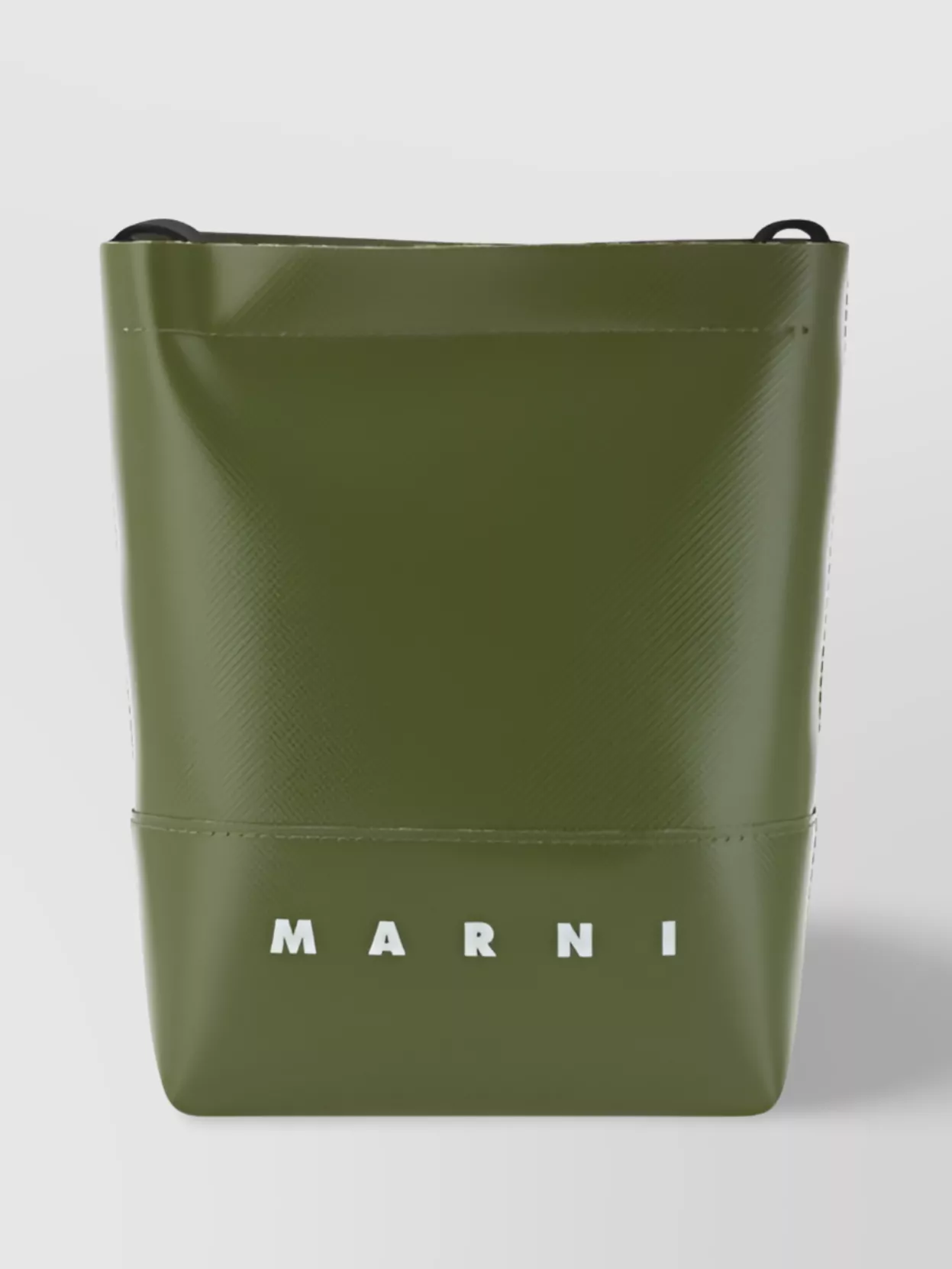 Shop Marni Canvas Shoulder Bag Adjustable Strap