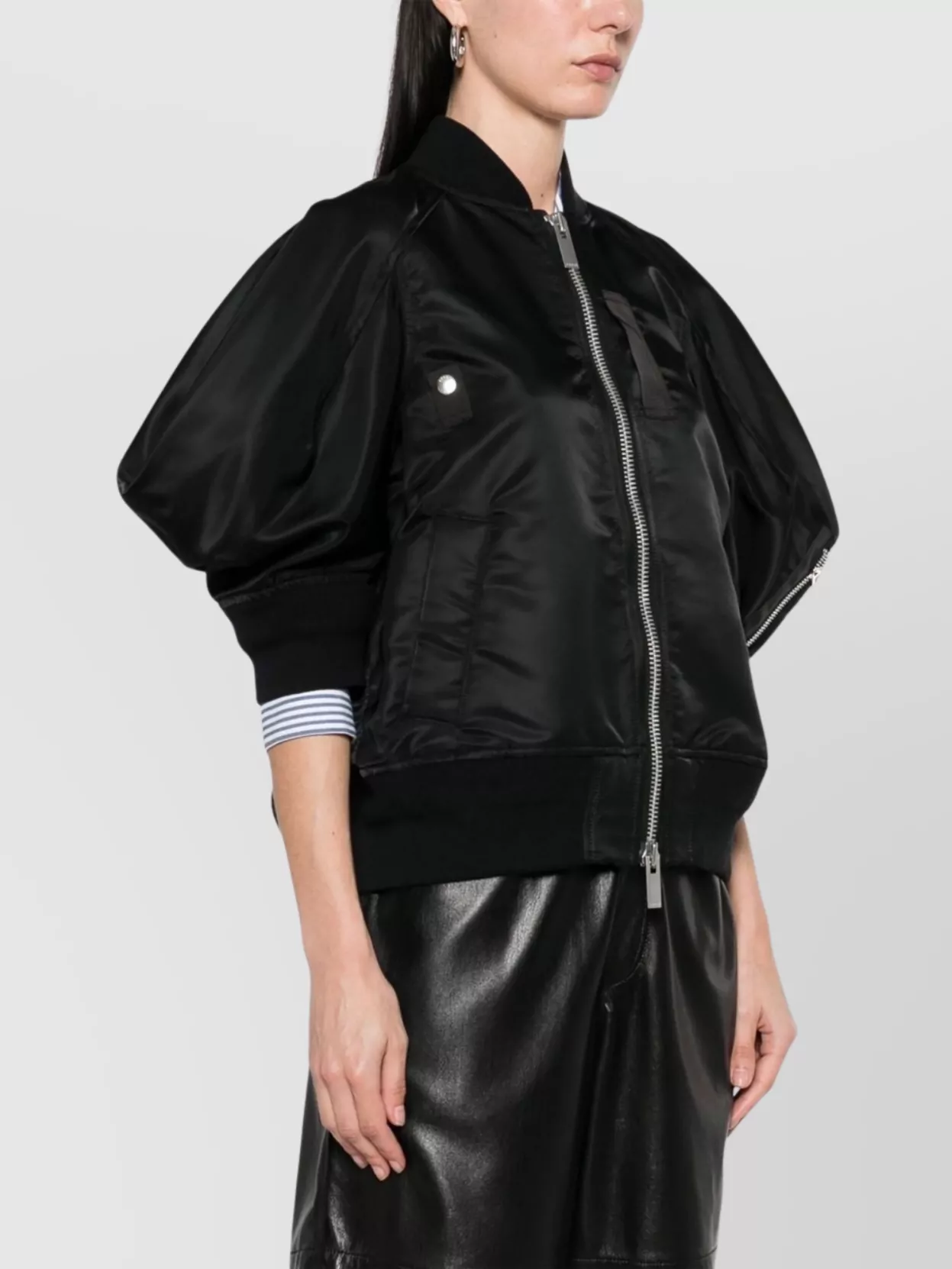 Sacai Bomber Jacket Metallic Hardware