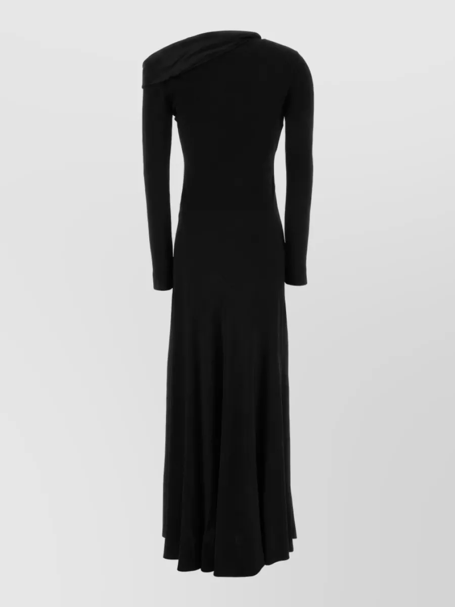 Alberta Ferretti Crepe Maxi Dress