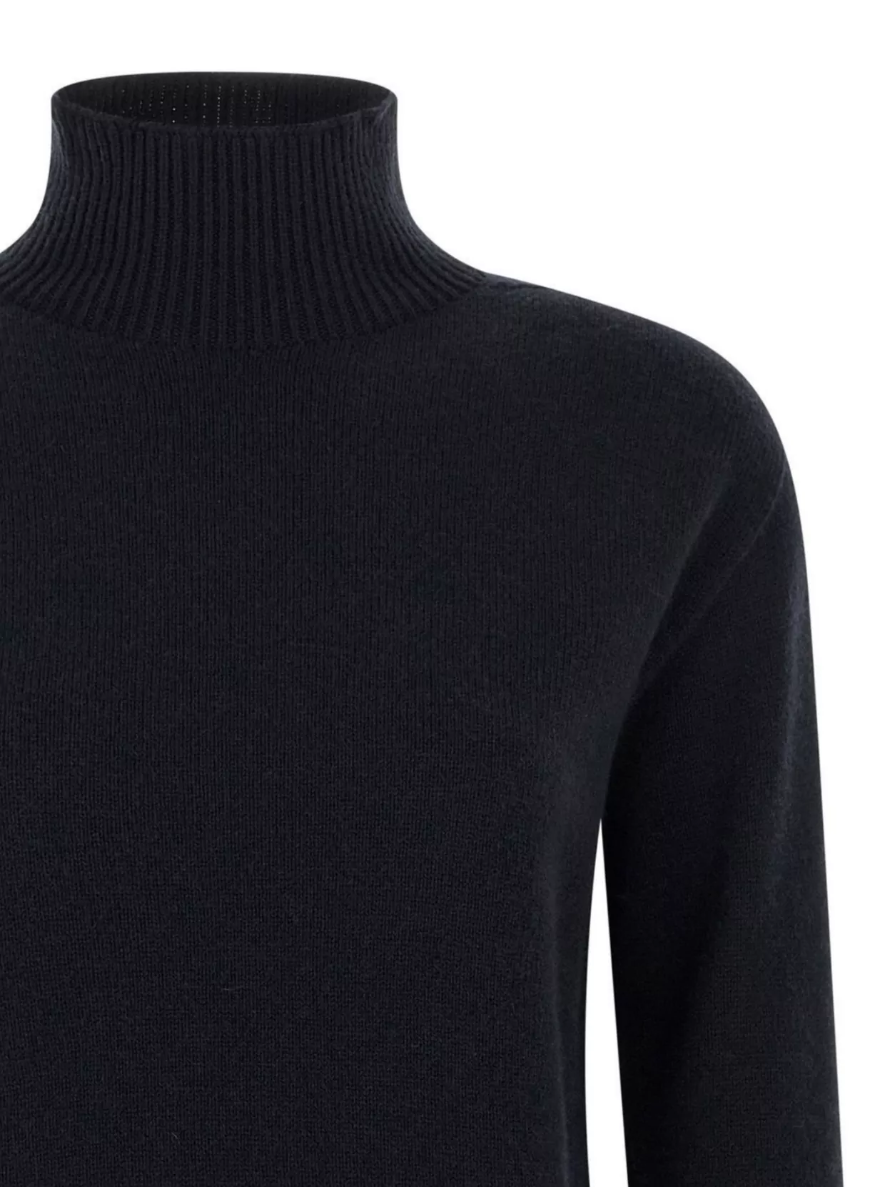 S Max Mara Turtleneck Sweater With Ribbed Cuffs And Hem