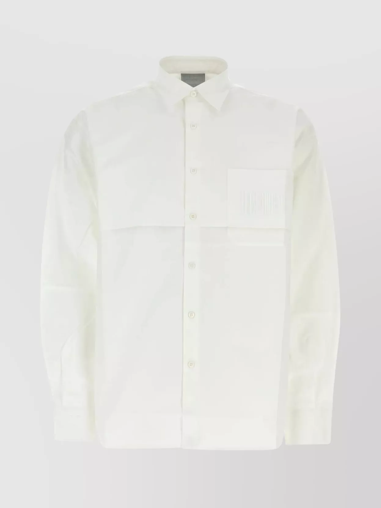 Shop Vtmnts Cotton Oversize Shirt With Cuffed Sleeves In White