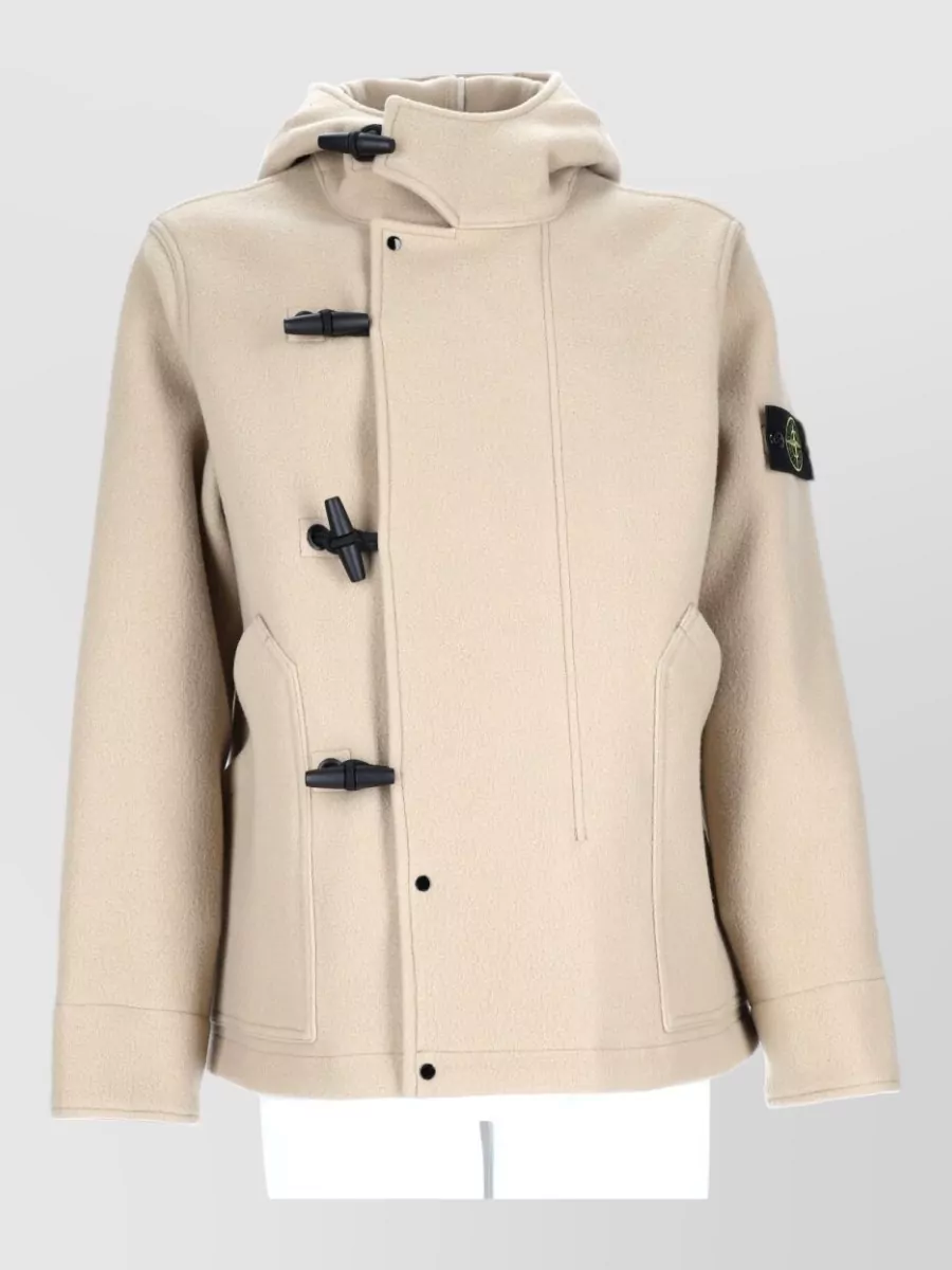 Stone Island Wool cashmere duffle coat