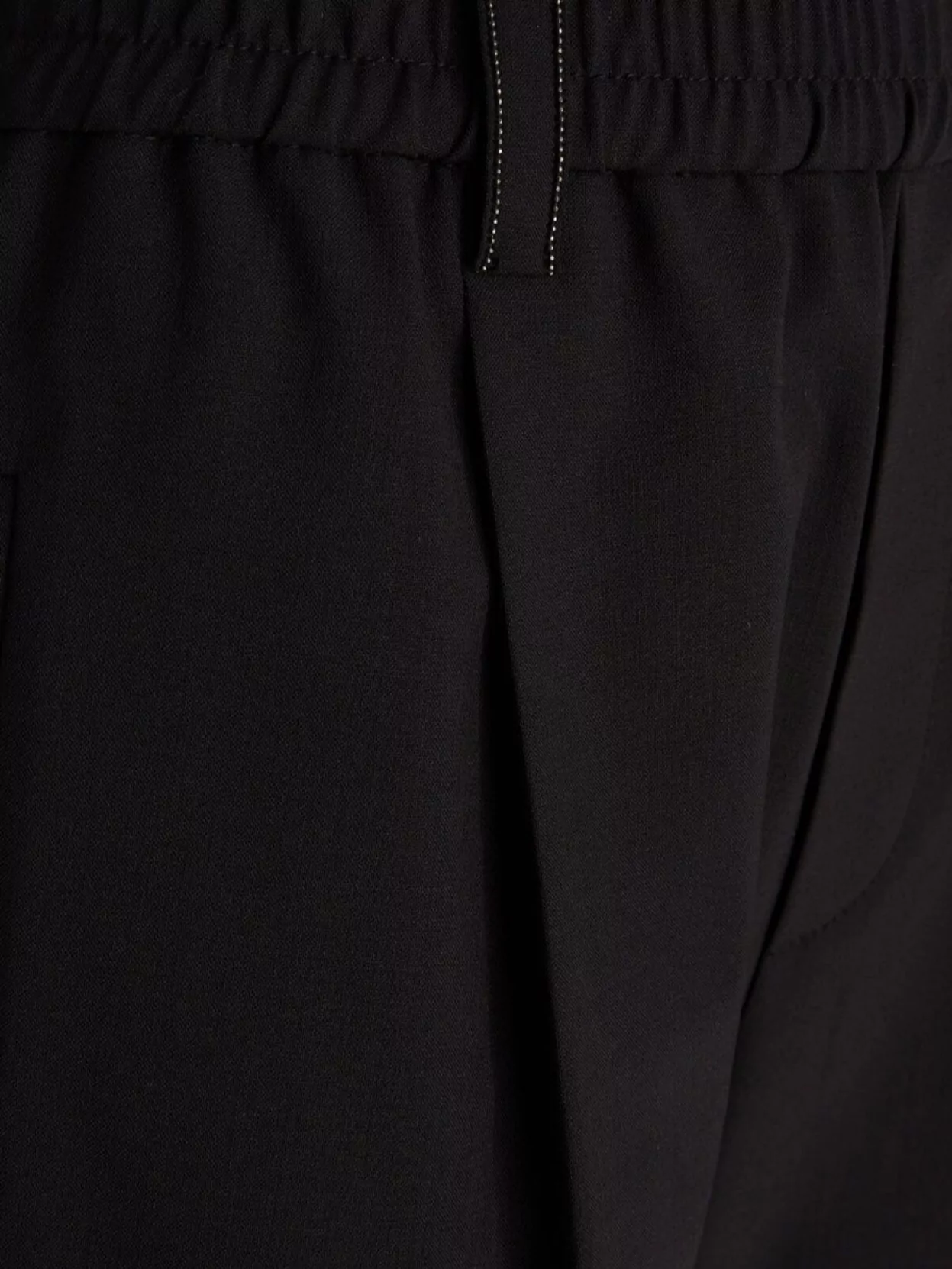 BRUNELLO CUCINELLI TROUSERS WITH ELASTIC WAISTBAND AND BACK POCKETS