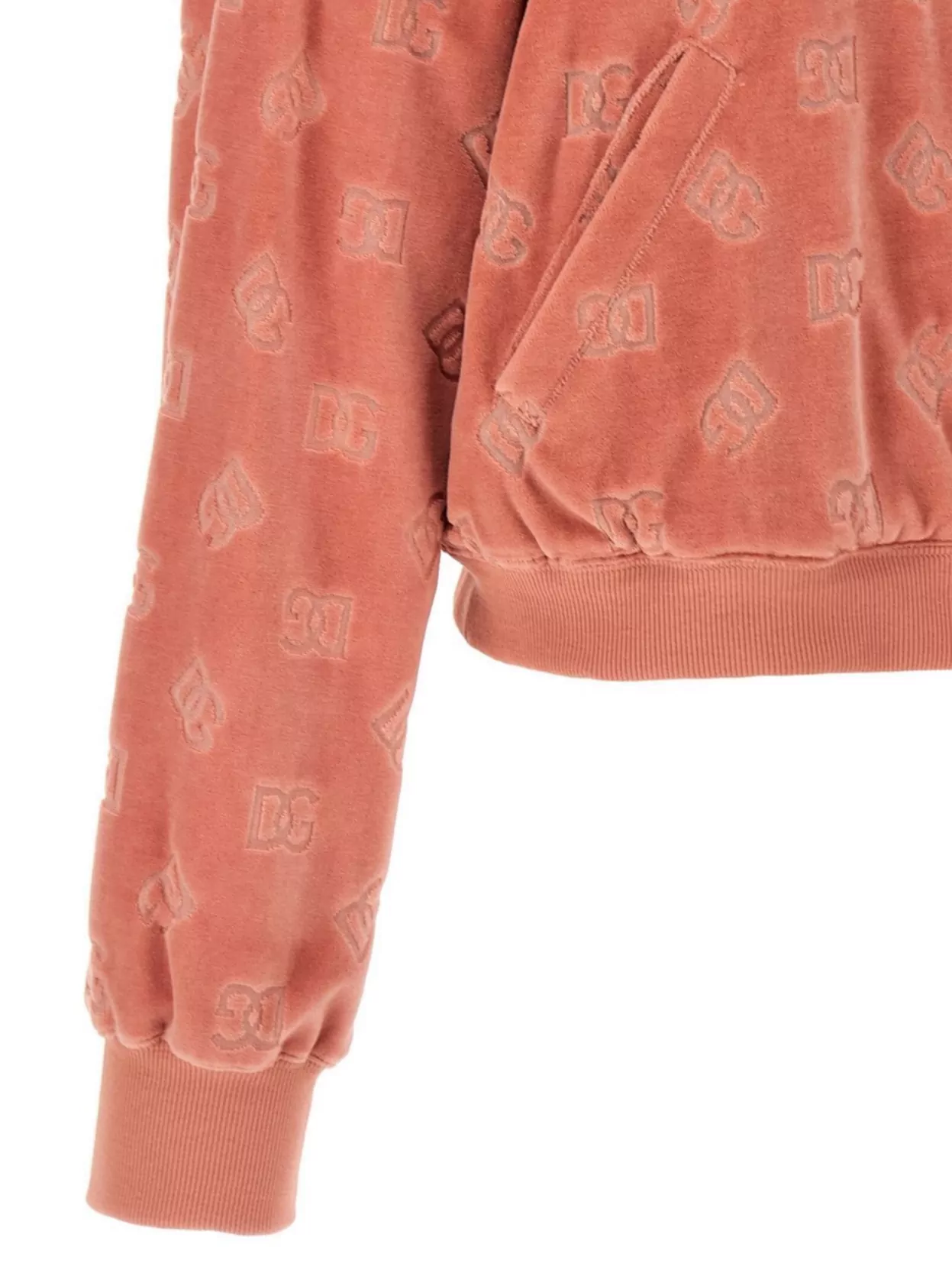 Dolce & Gabbana Hooded Sweatshirt With Ribbed Cuffs