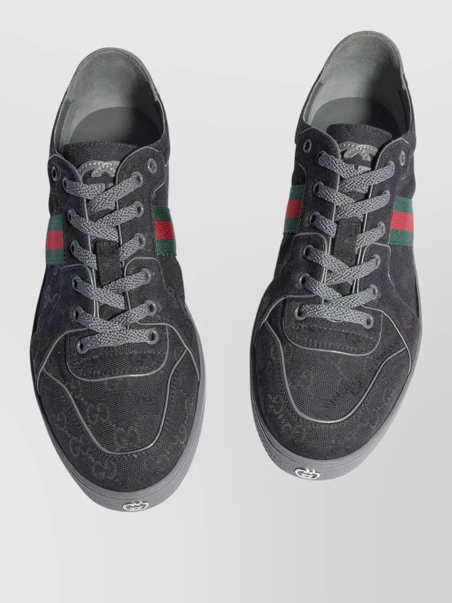 Gucci Stretch Fabric Low-Top Sneakers