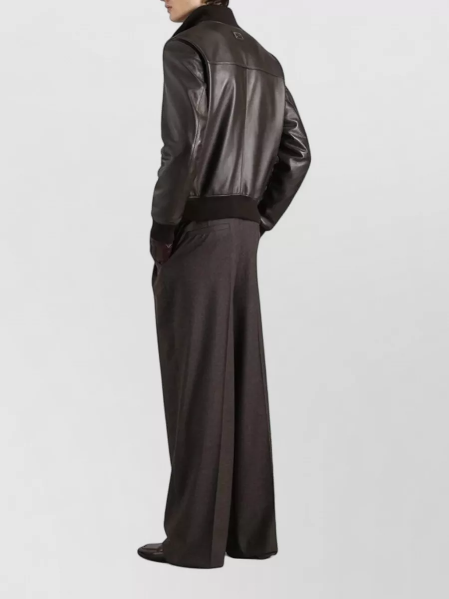 Dolce&Gabbana Lambskin Bomber Jacket