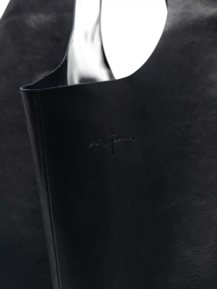 Cortana Lamb Leather Paneled Tote Bag