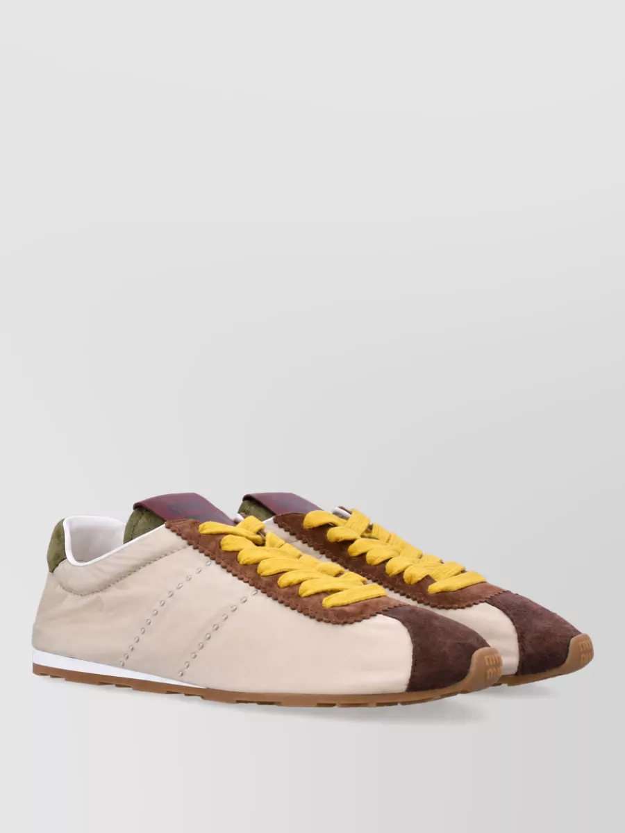 Miu Miu plume lace-up sneakers
