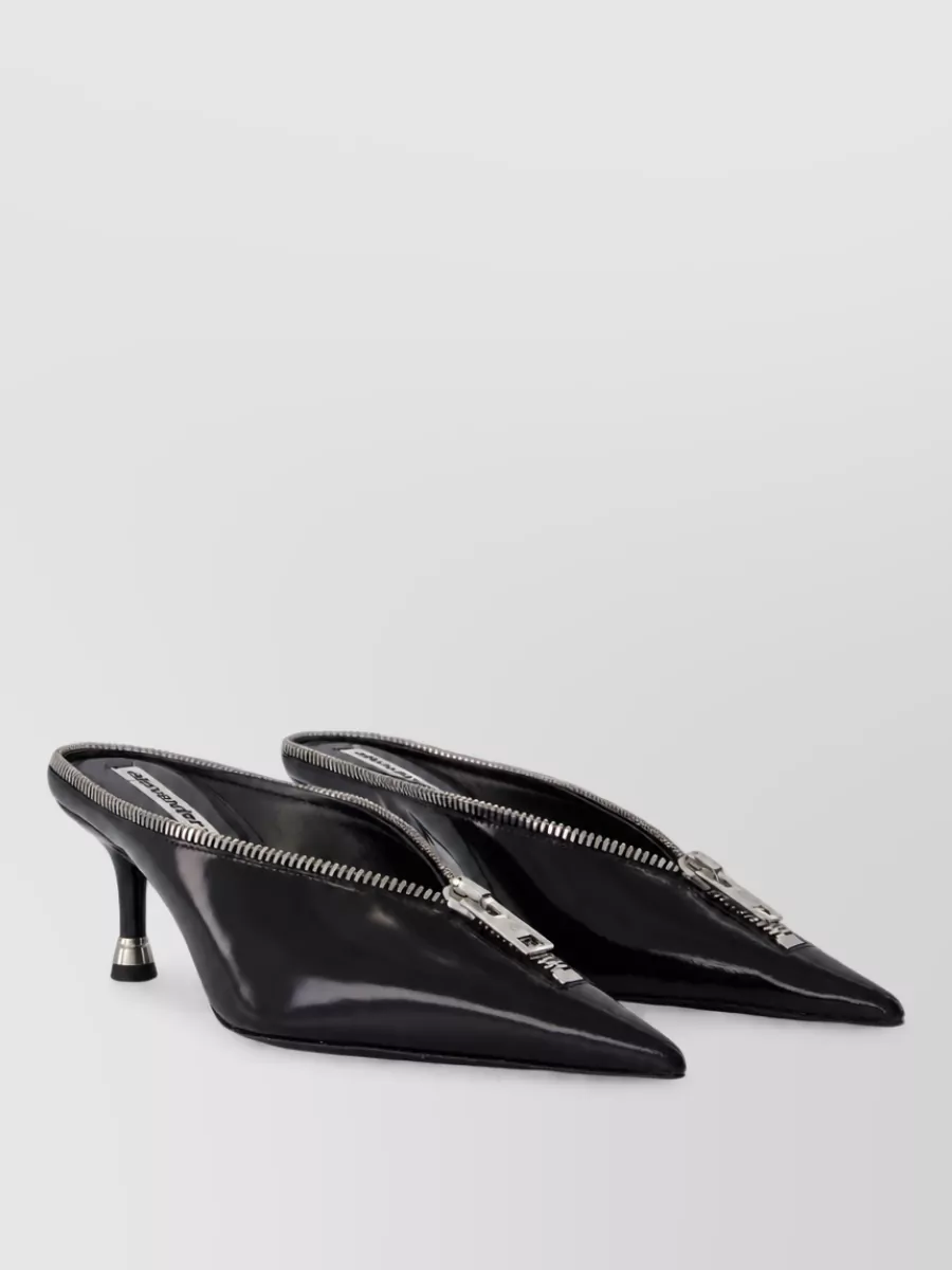 Alexander Wang leather pointed-toe mules