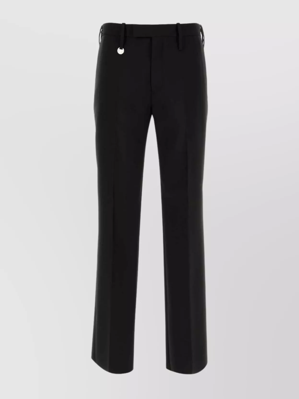 Shop Burberry Wool Trousers With Back Pockets And Belt Loops