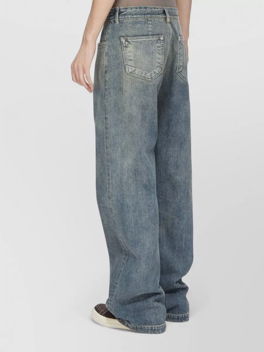 Rick Owens Drkshdw Mid-Rise Straight-Leg Jeans
