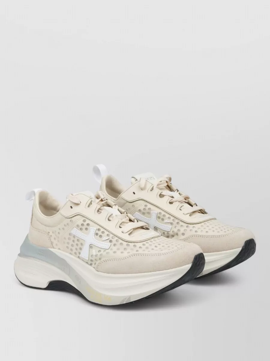 Premiata Leather Low-Top Sneakers