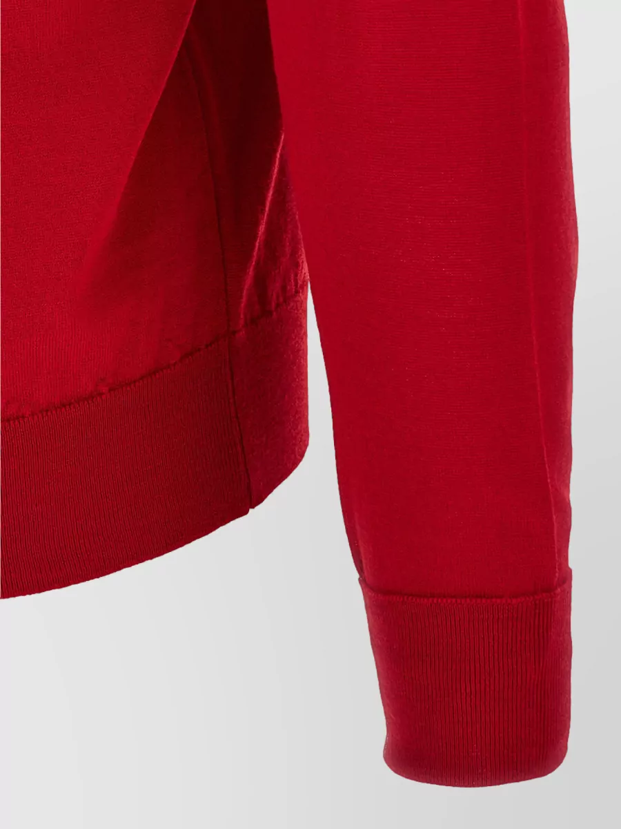 John Smedley Merino Wool Long-Sleeve Polo Shirt