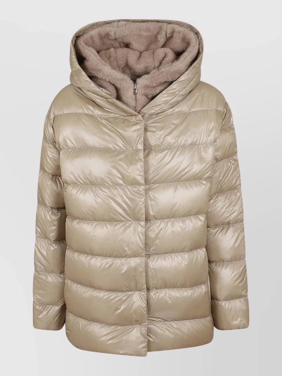 Herno Down Hooded Quilted Parka Coat