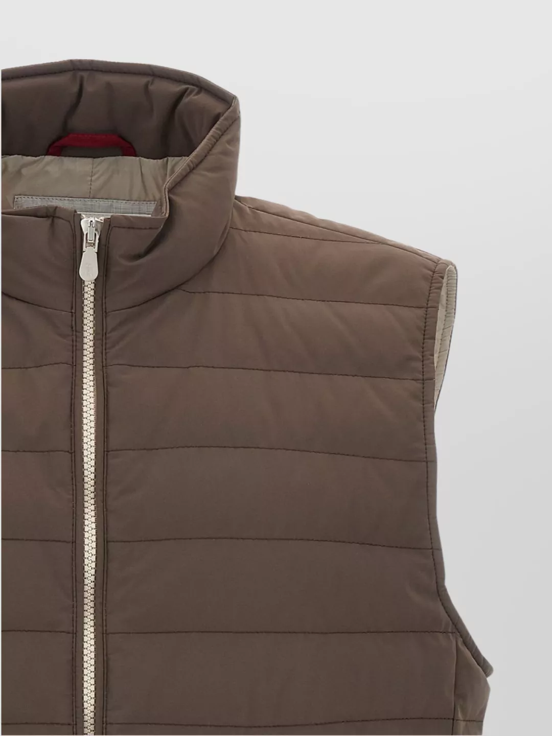 Brunello Cucinelli High Collar Quilted Vest