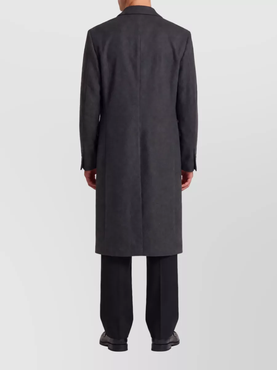 Lardini Virgin Wool Double-Breasted Coat