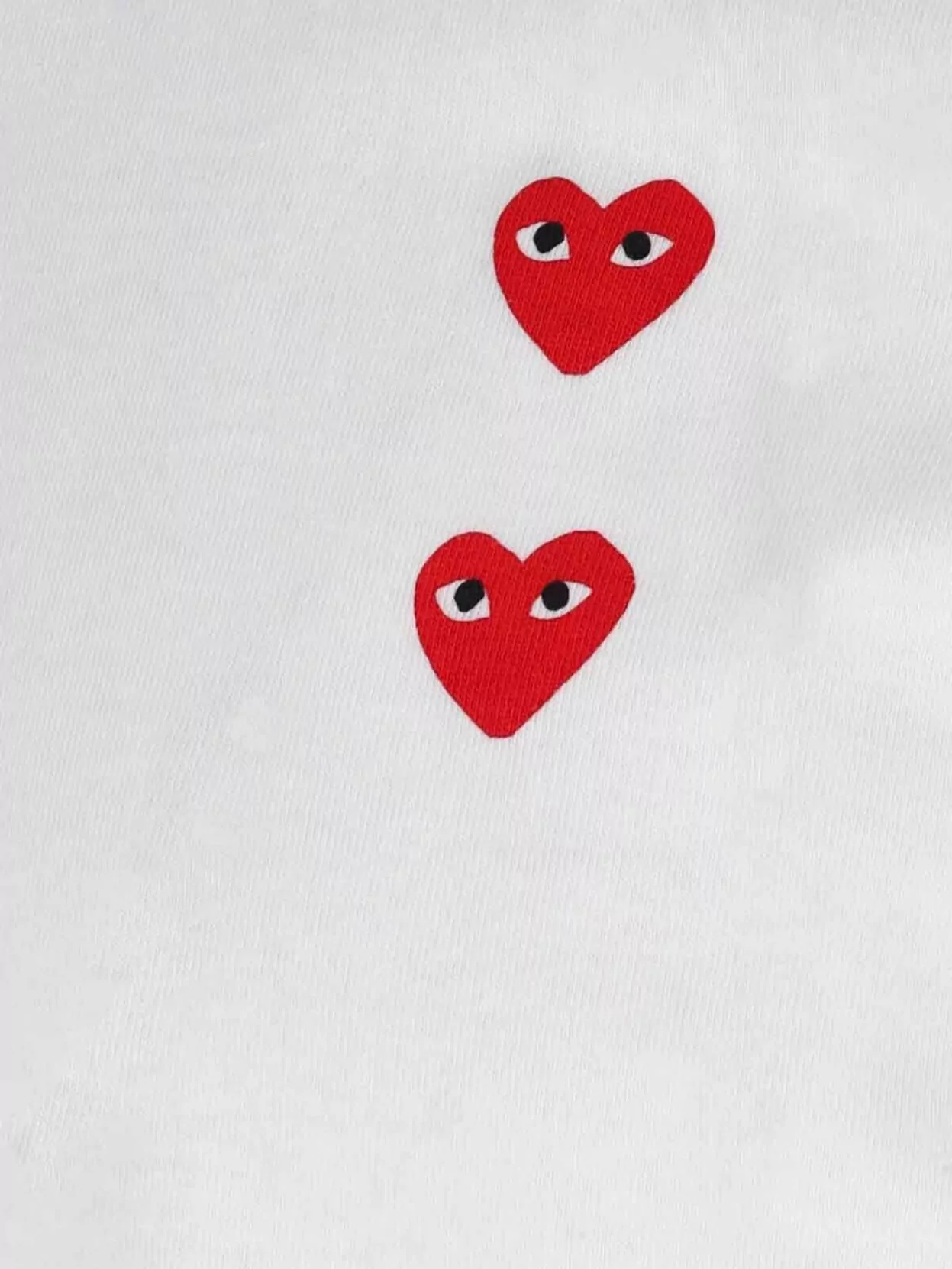 Comme Des Garçons Play Short Sleeve Top Heart Design