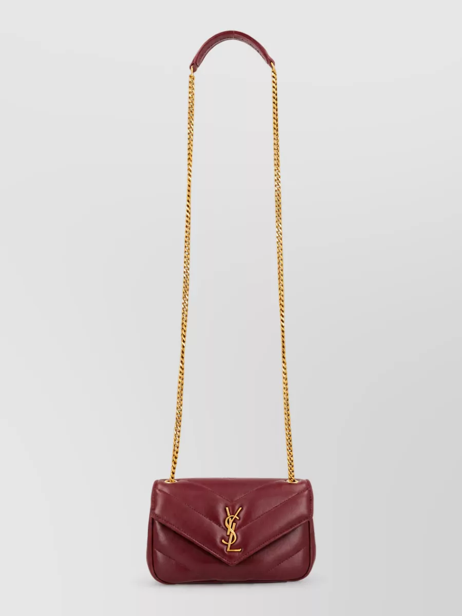Saint Laurent Loulou Mini Clutch Bag Chain Strap