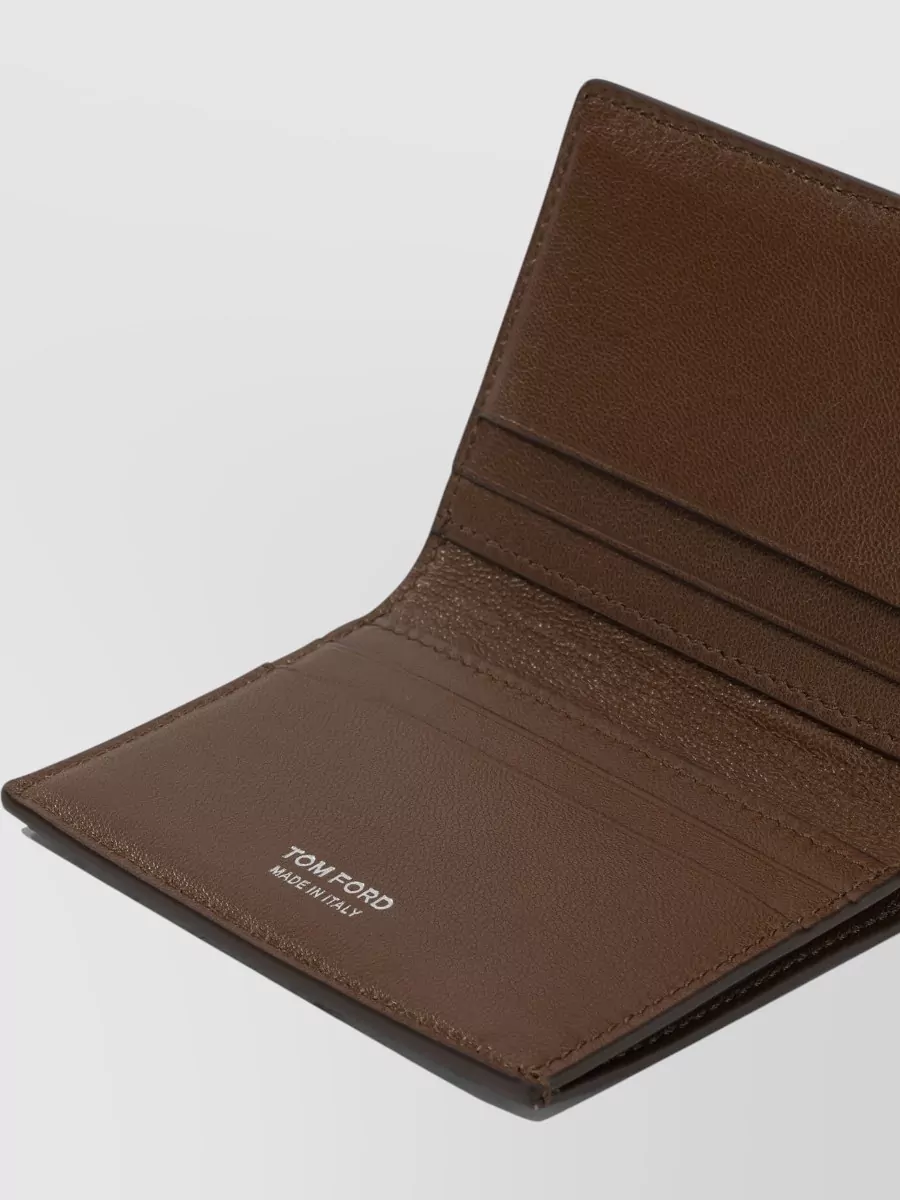 Tom Ford Exotic Line Folding Leather Card Holder