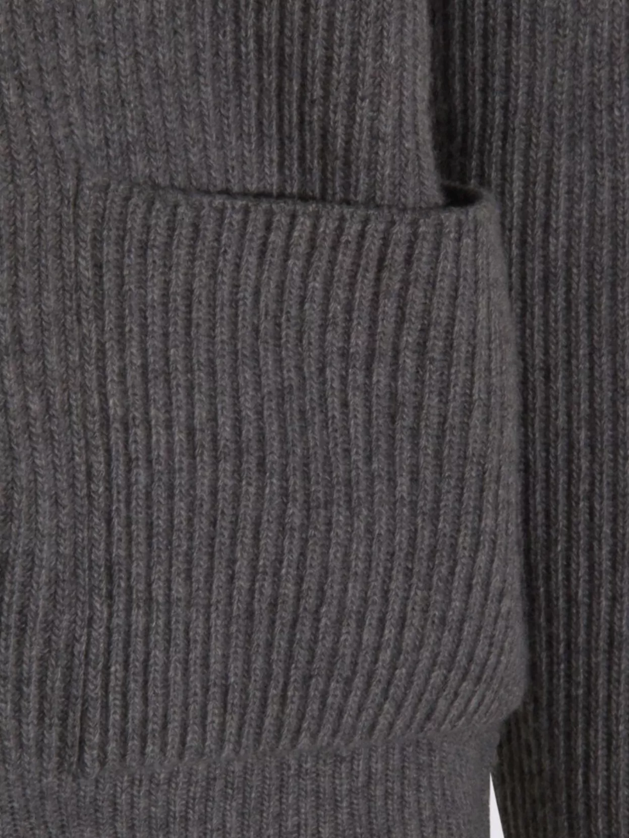 Lardini Hooded Ribbed Crewneck Front Pockets