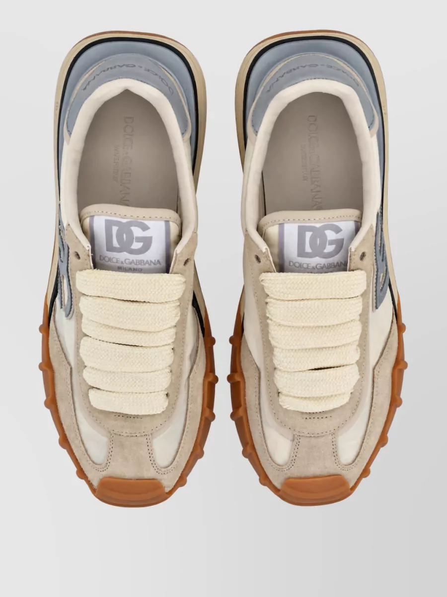 Dolce&Gabbana Dg Athletic Sneaker Suede Fabric Rubber Sole