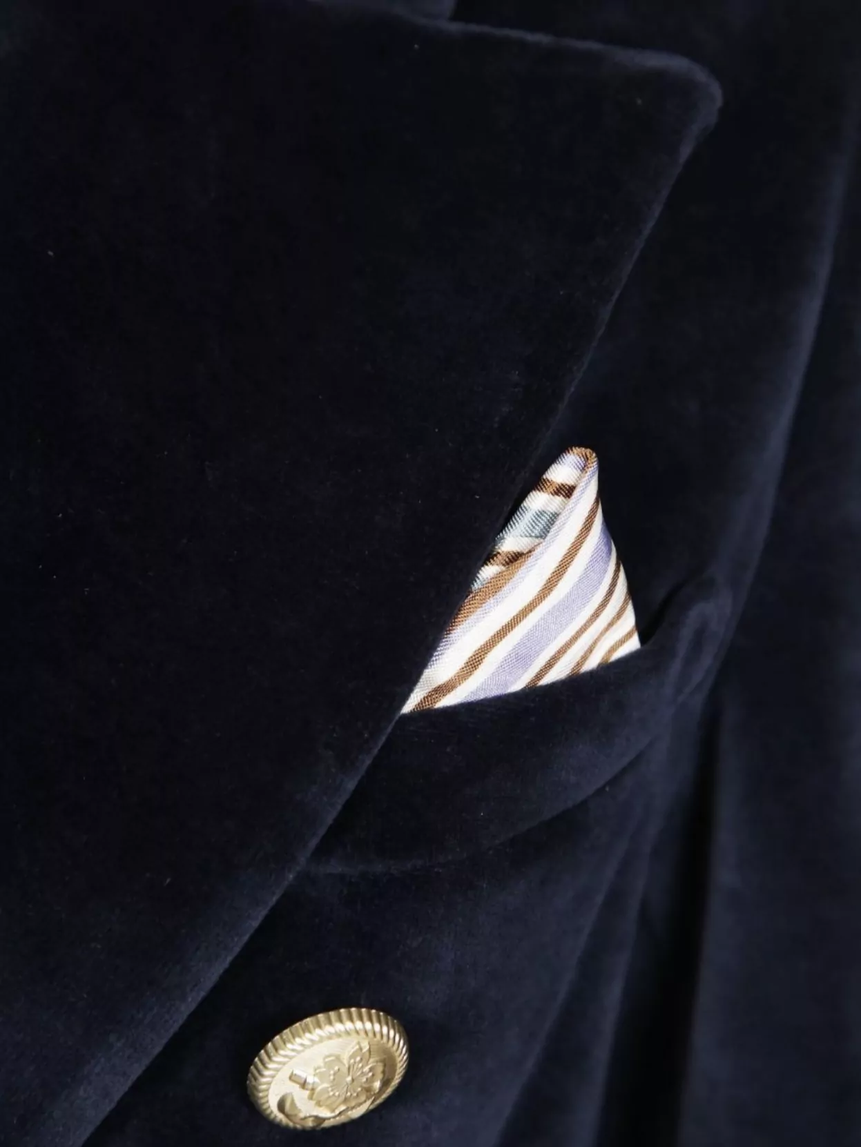 Circolo 1901 Double Breasted Velvet Jacket With Gold Buttons