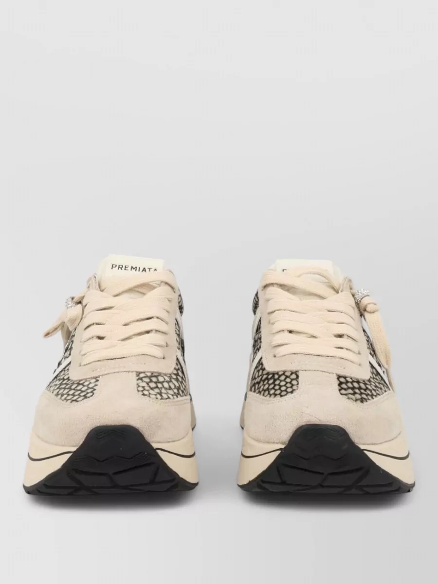 Premiata leather low-top sneakers