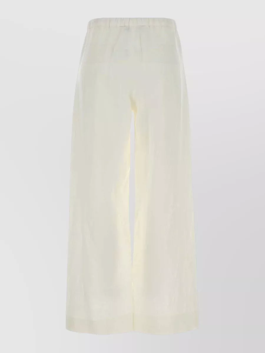 S Max Mara Linen Wide-Leg Pants