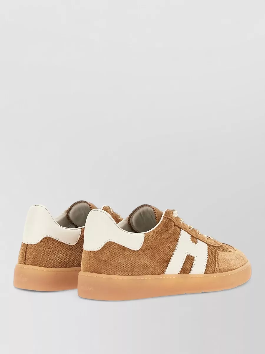 Hogan Sneakers Suede Upper Contrast Heel Tab