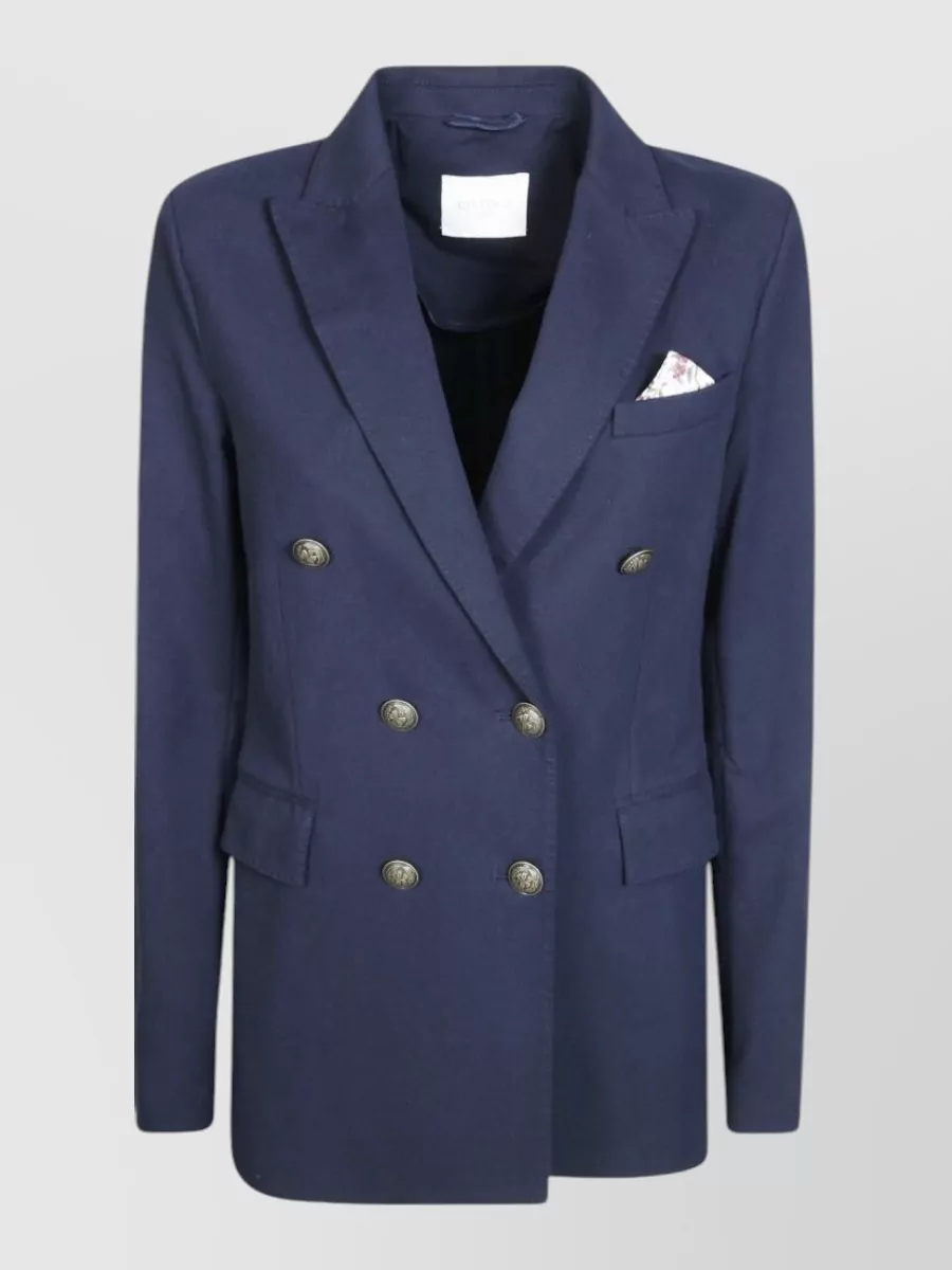 Circolo 1901 cotton slim-fit double-breasted jacket