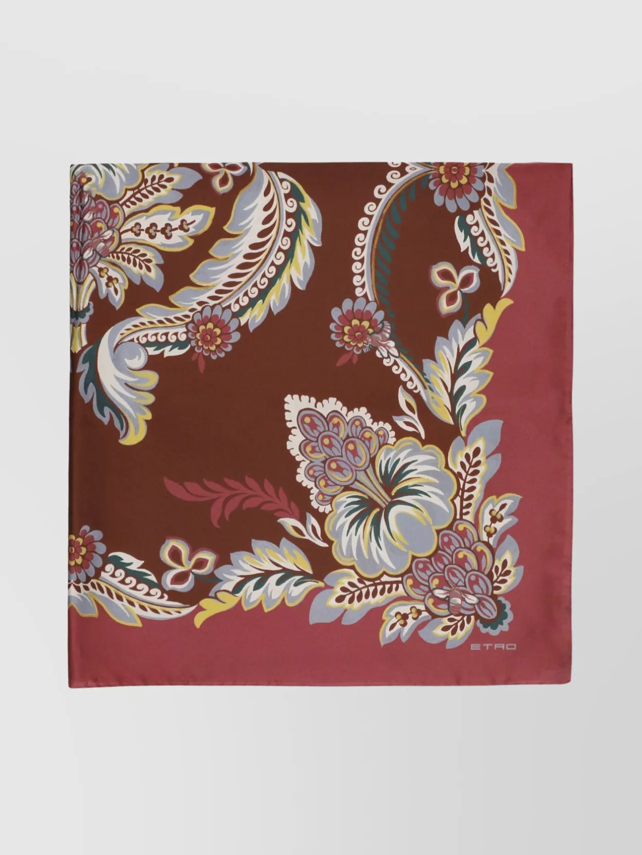 Etro Floral Square Silk Scarf For Women