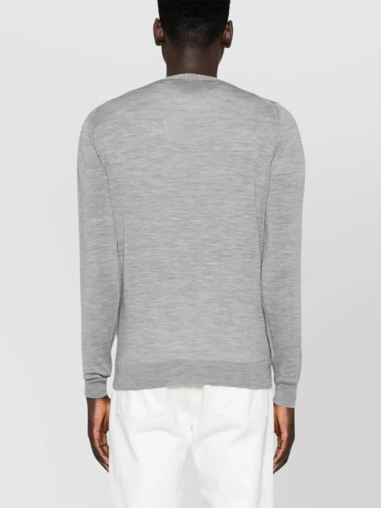 John Smedley V-Neck Long Sleeve Turtle Neck Sweater