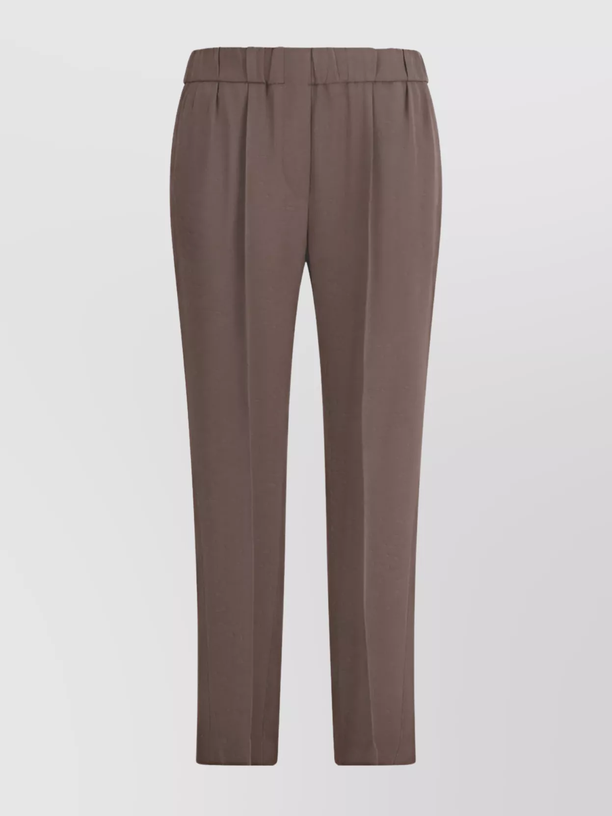 パンツ Brunello Cucinelli Tailored High-Waist Trousers With Relaxed Leisure fit trousers with drawstring for Man in Black