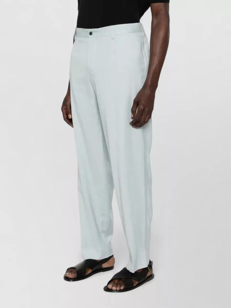 Dolce&Gabbana Silk-Blend Straight-Leg Trousers