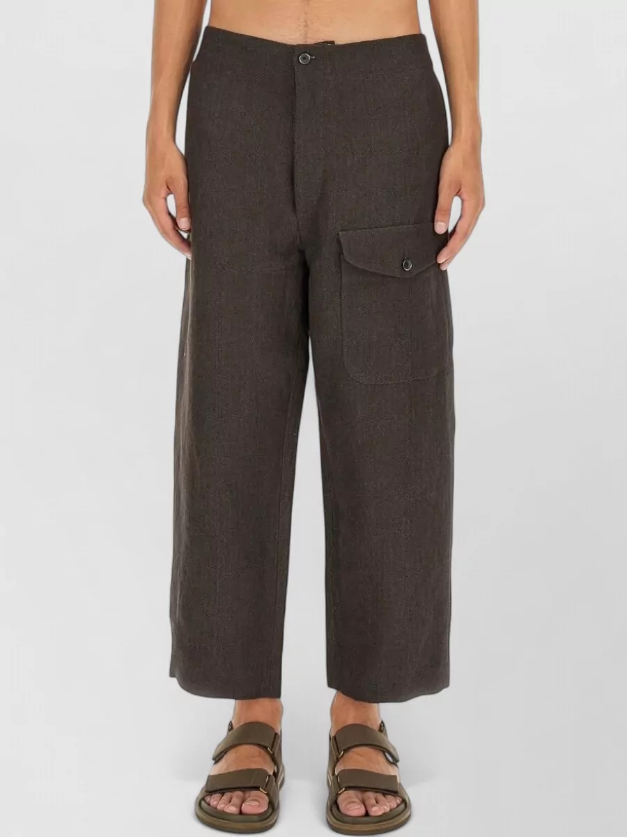 Uma Wang Regular-Fit Cropped Trousers