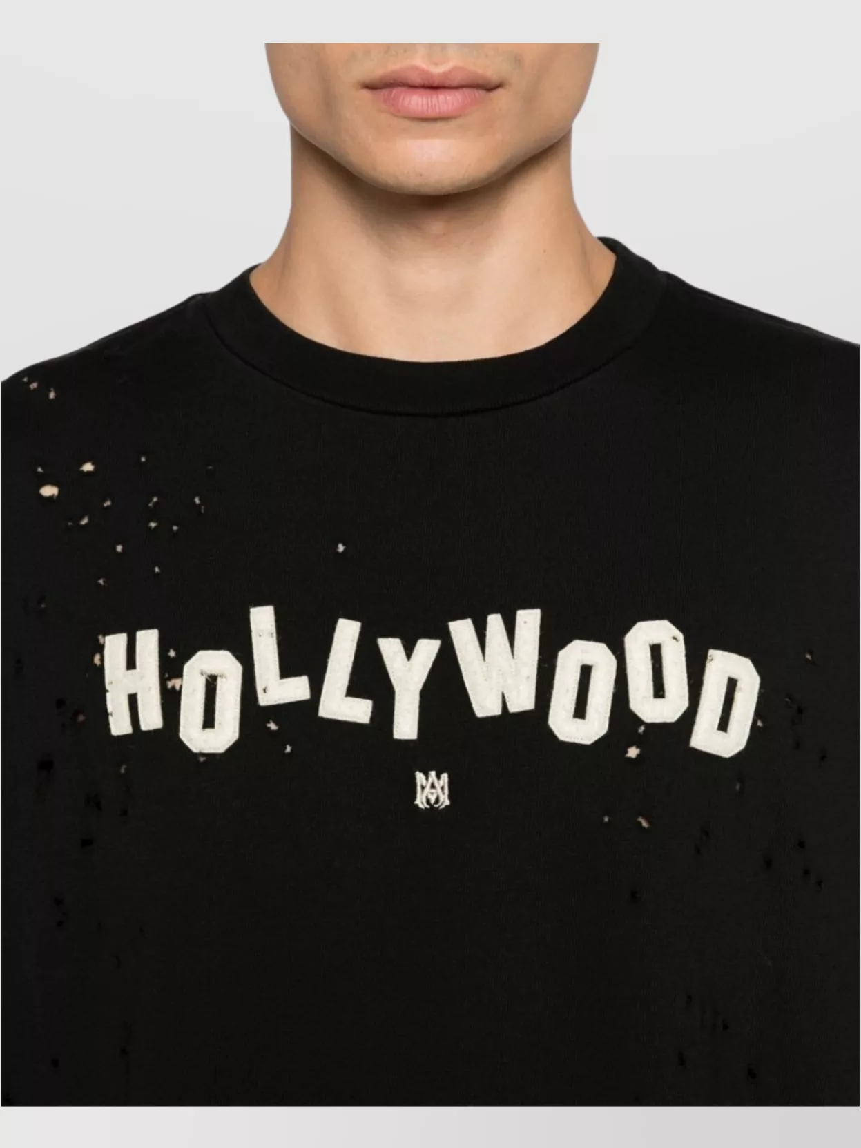 Amiri Hollywood Shotgun Crew Neck T-Shirt