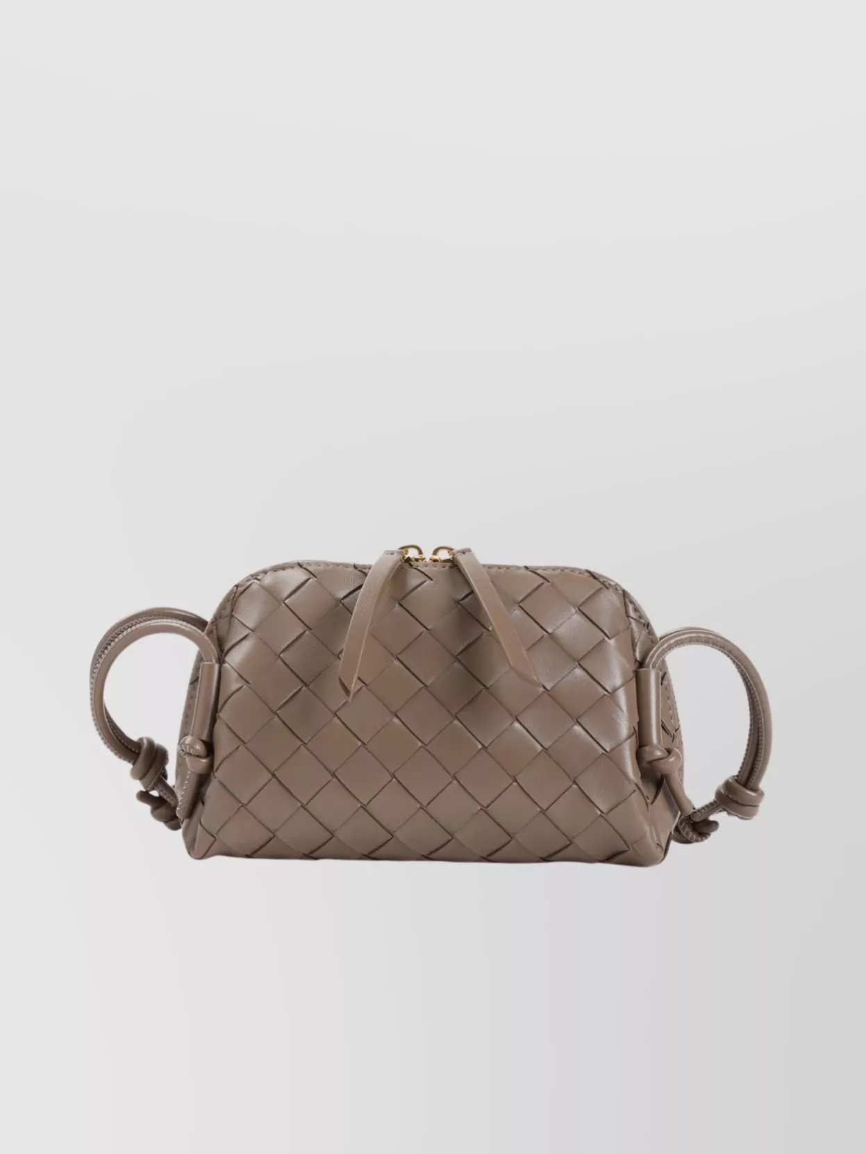 Bottega Veneta Pinecone Gold Leather Woven Concert Bag
