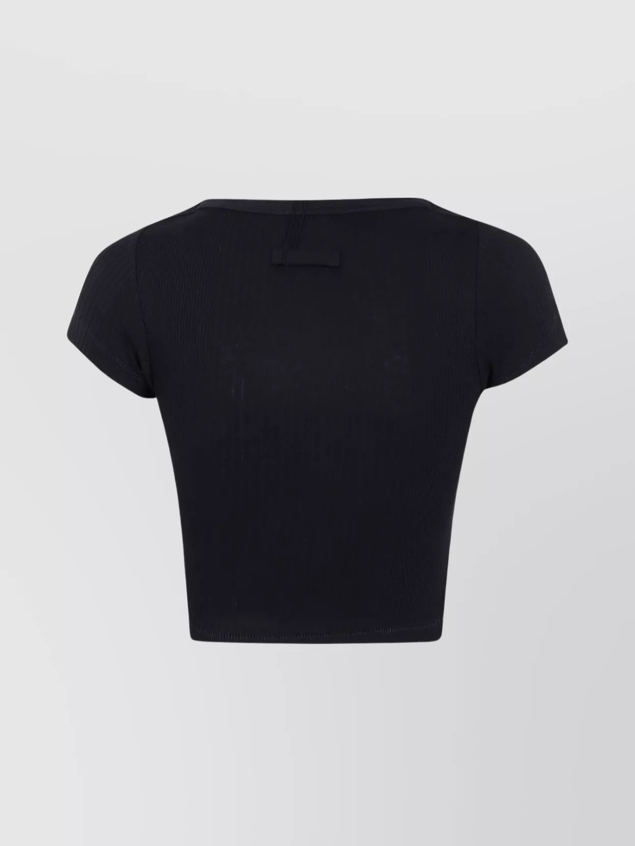 Jean Paul Gaultier Cropped Baby T-shirt Avec Patch In Black