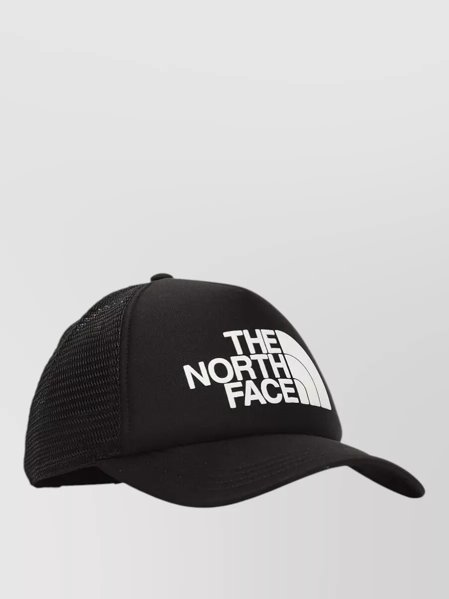 The North Face Tnf Logo Curved Brim Mesh Trucker Hat