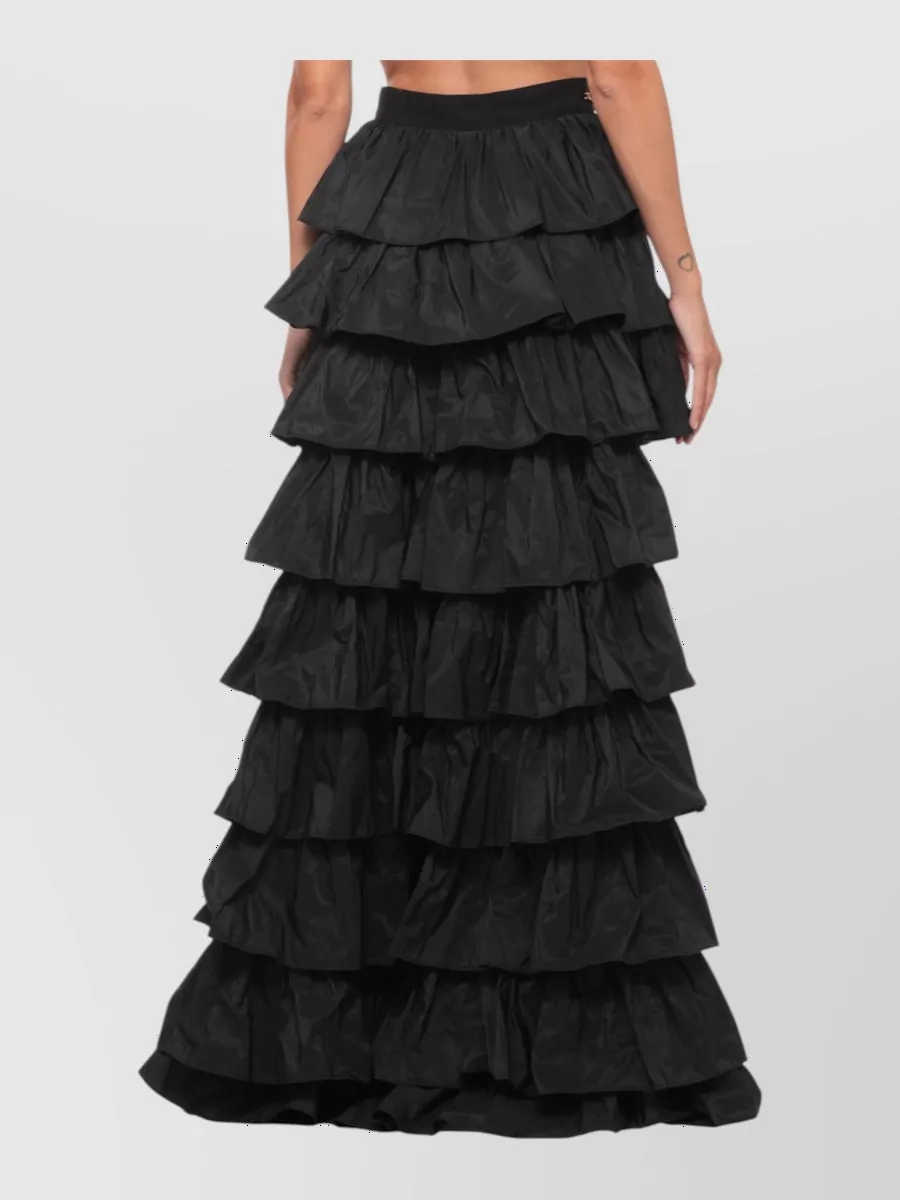 Elisabetta Franchi Ruffled Maxi Skirt