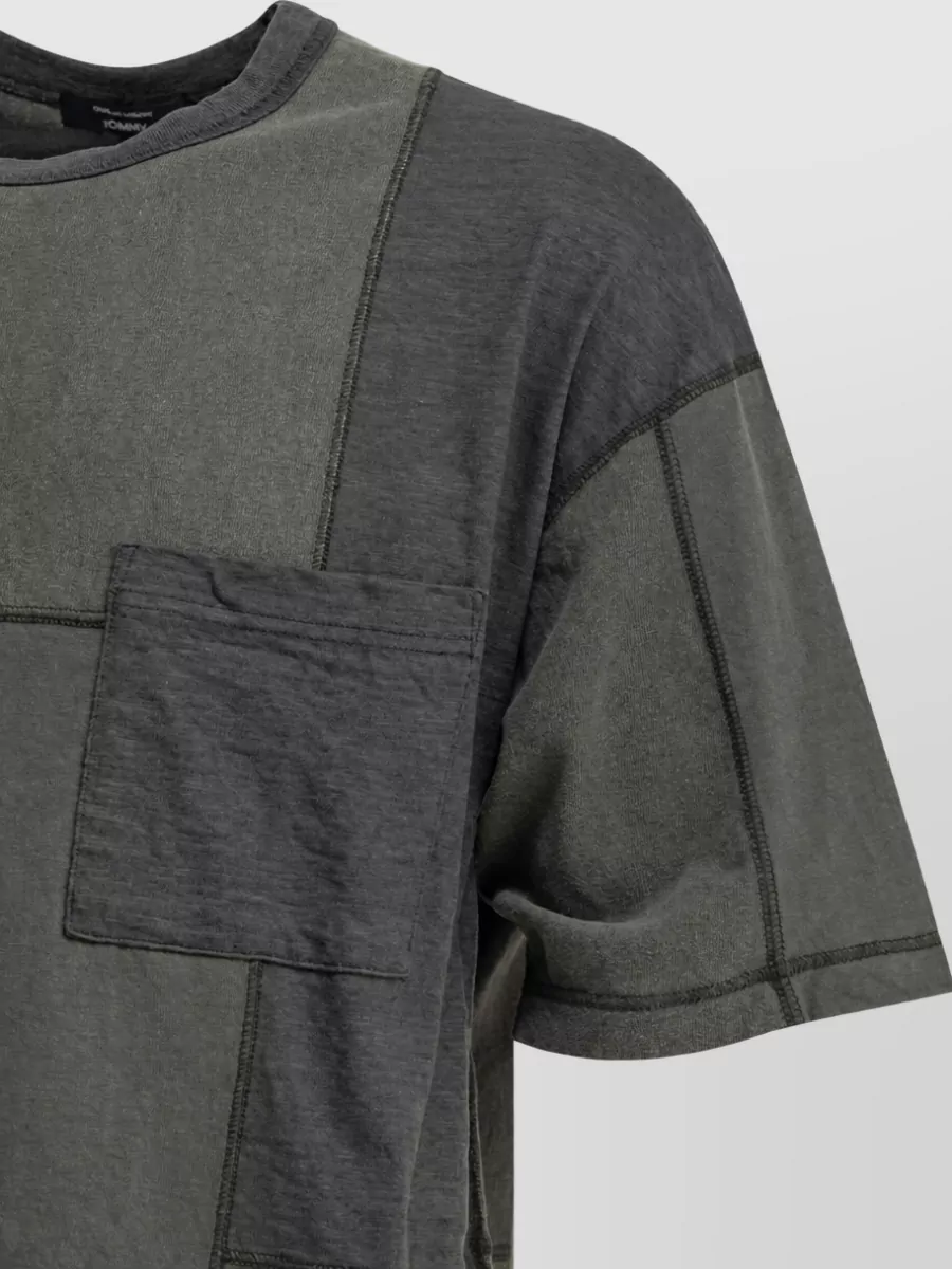 Comme Des Garçons Cotton Patchwork Crewneck T-Shirt