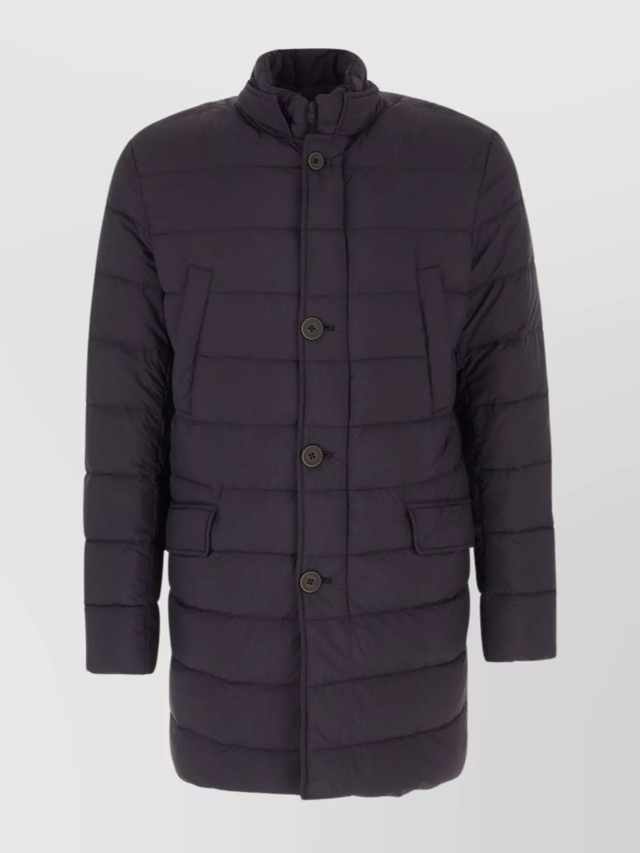 Herno Quilted Down Jacket With Detachable Insert In Blue