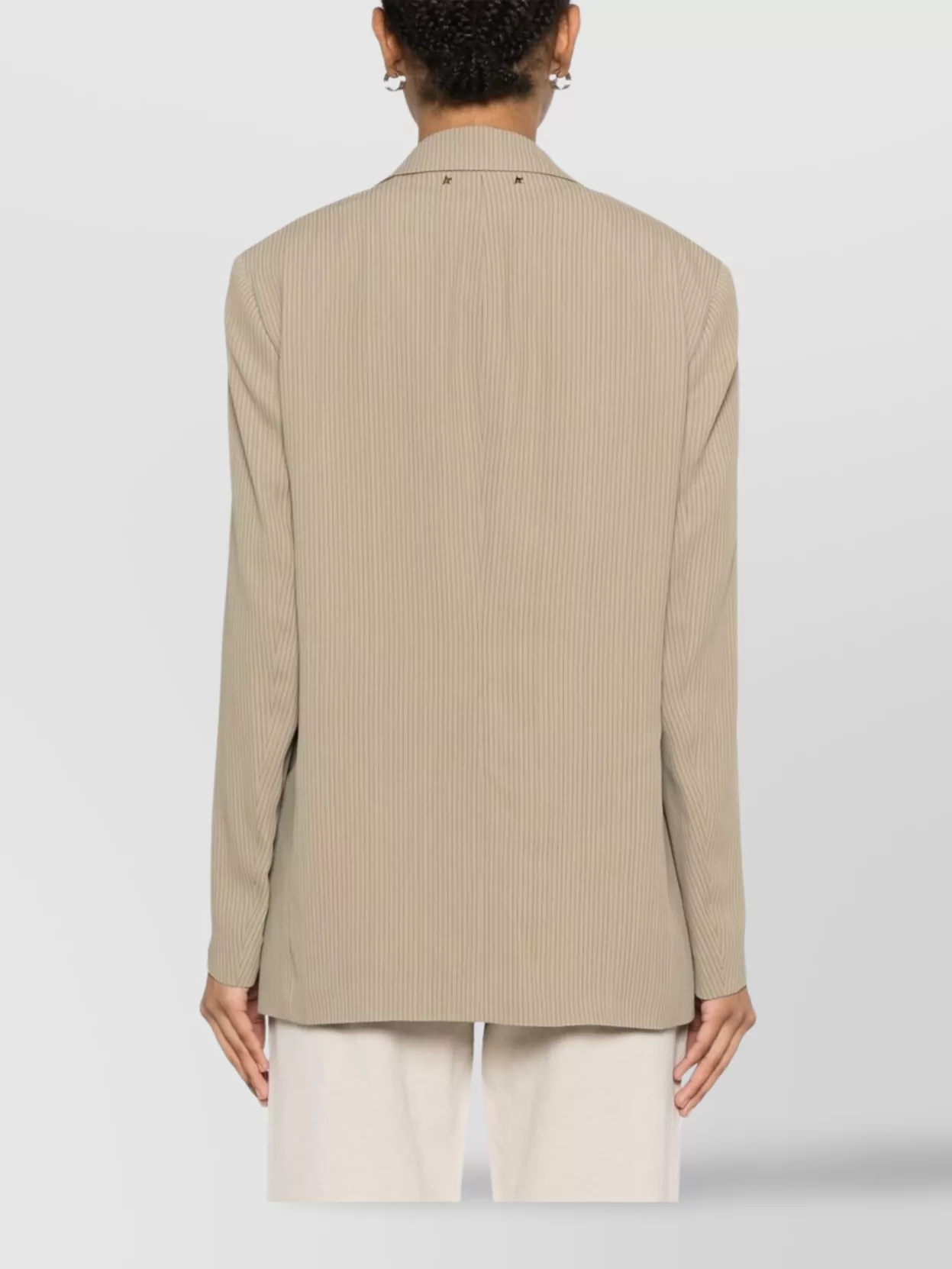 Golden Goose Tailored Blazer Pinstripe Pattern