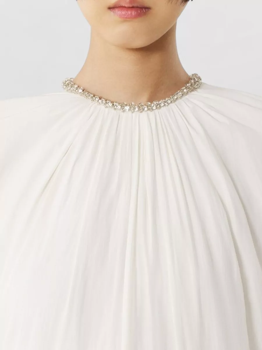 Lanvin Sleeveless Gathered Maxi Dress