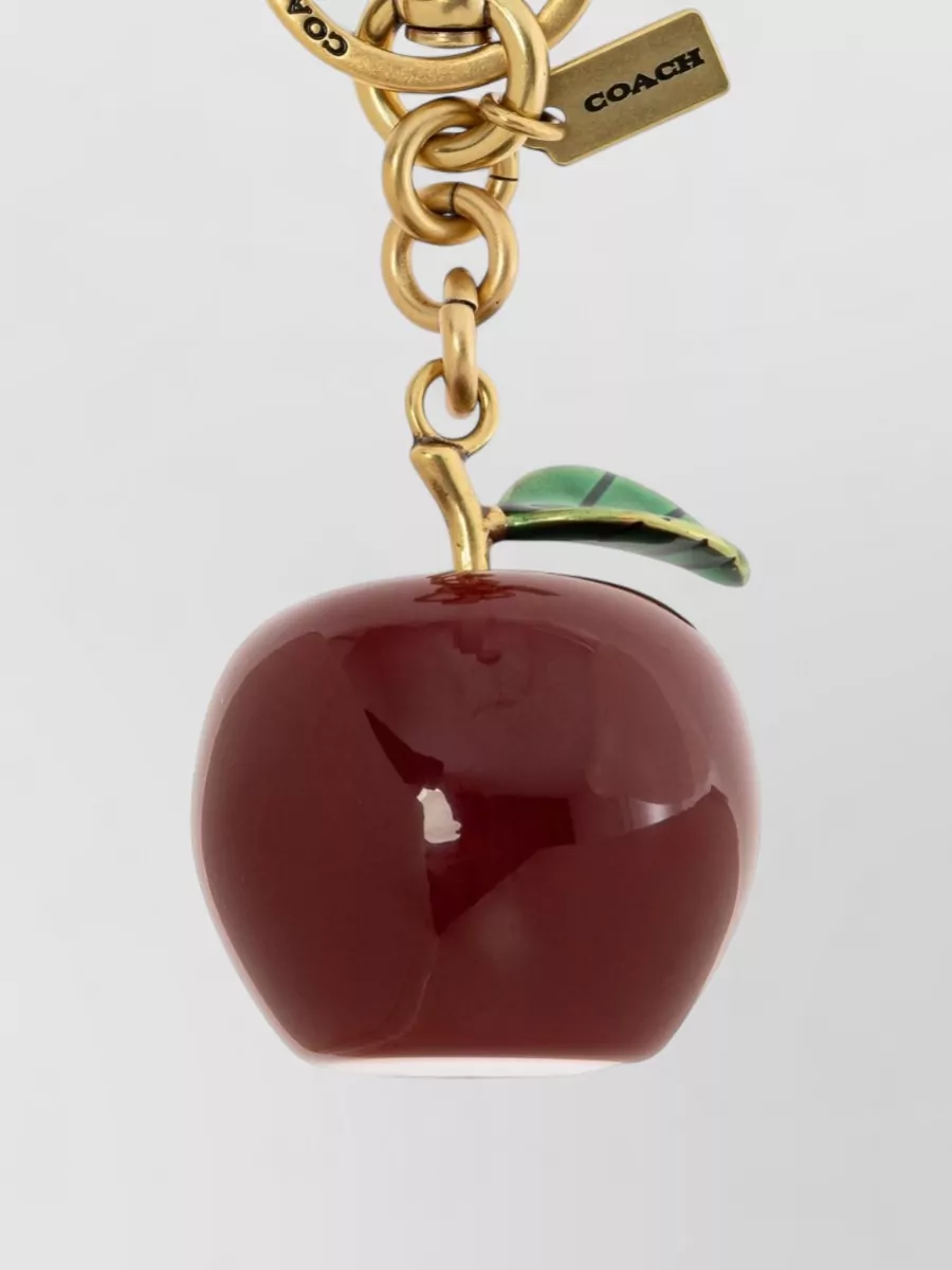 Coach Apple Shaped Charm Carabiner Attachment