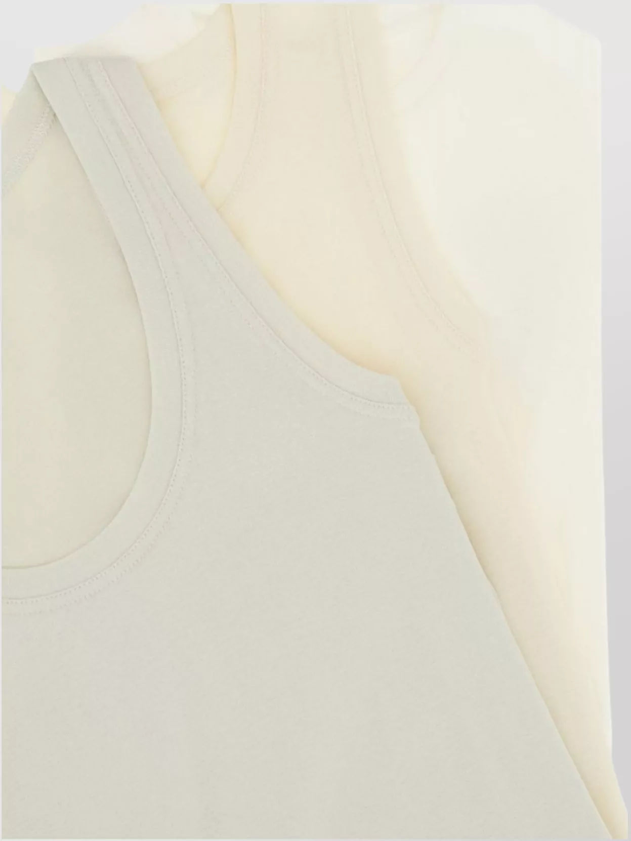 Jil Sander Set Of Two Layered Cotton Tops