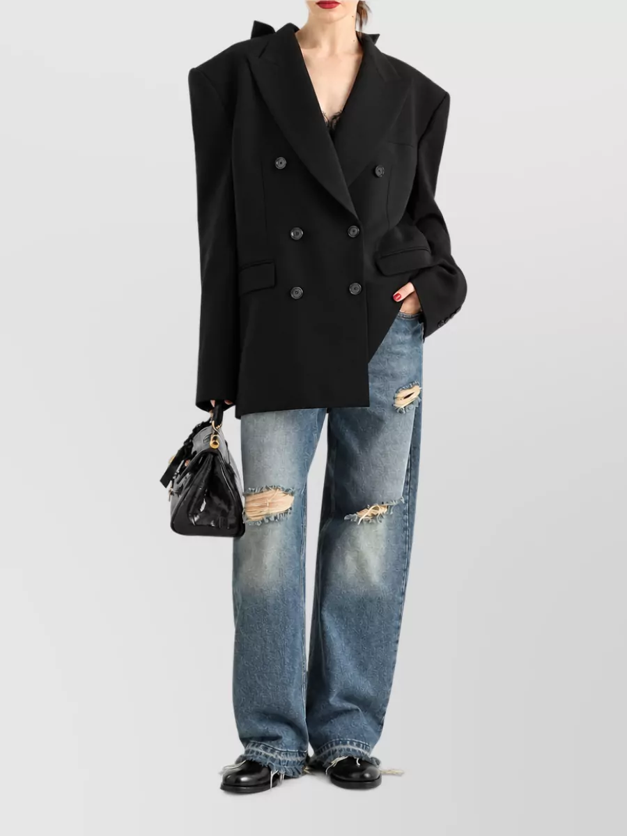 Dolce&Gabbana Wool Double-Breasted Suit Jacket