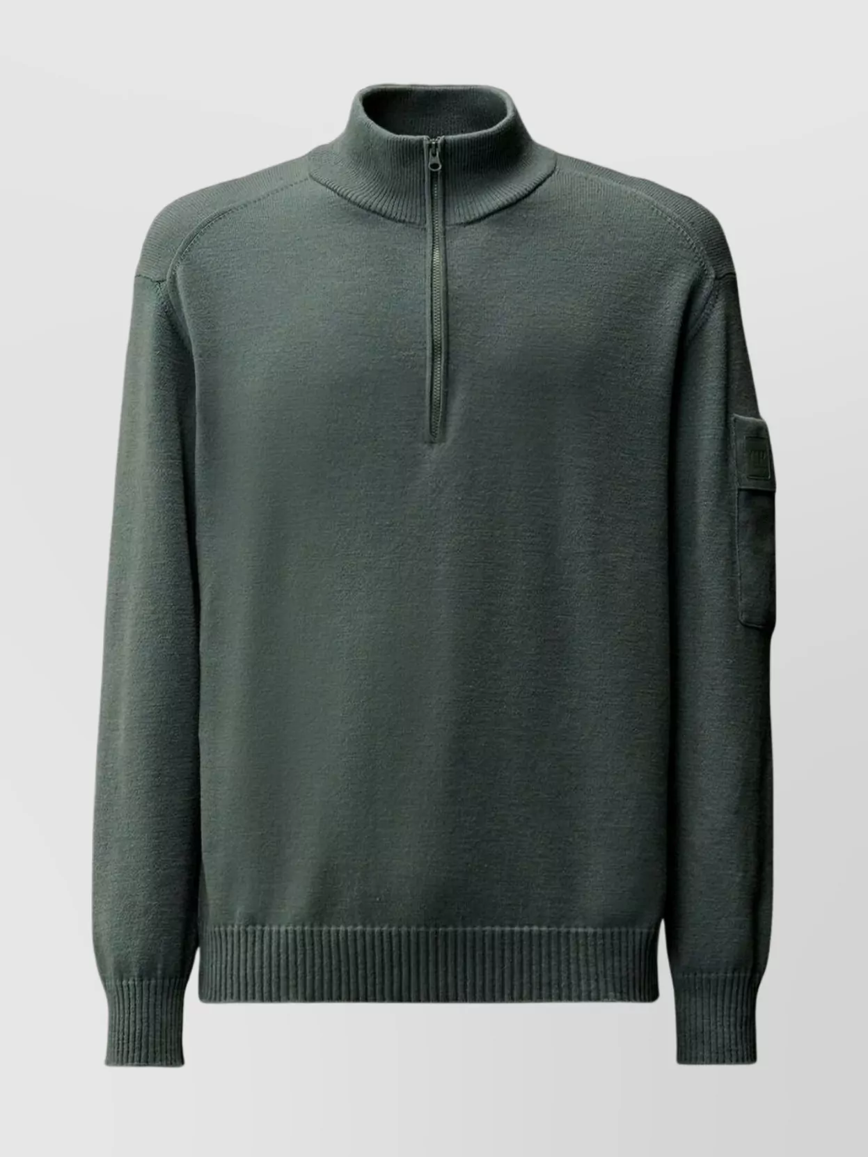 C.p. Company Men Metropolis Polo Shirt In Extrafine Merino Wool In Green
