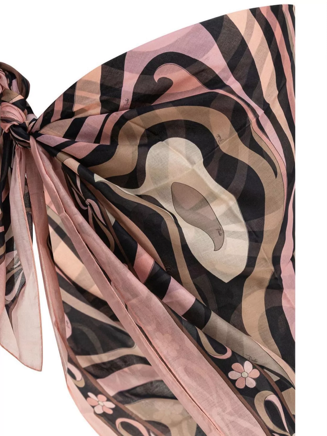 EMILIO PUCCI ABSTRACT SHEER RECTANGULAR LIGHTWEIGHT SUIT
