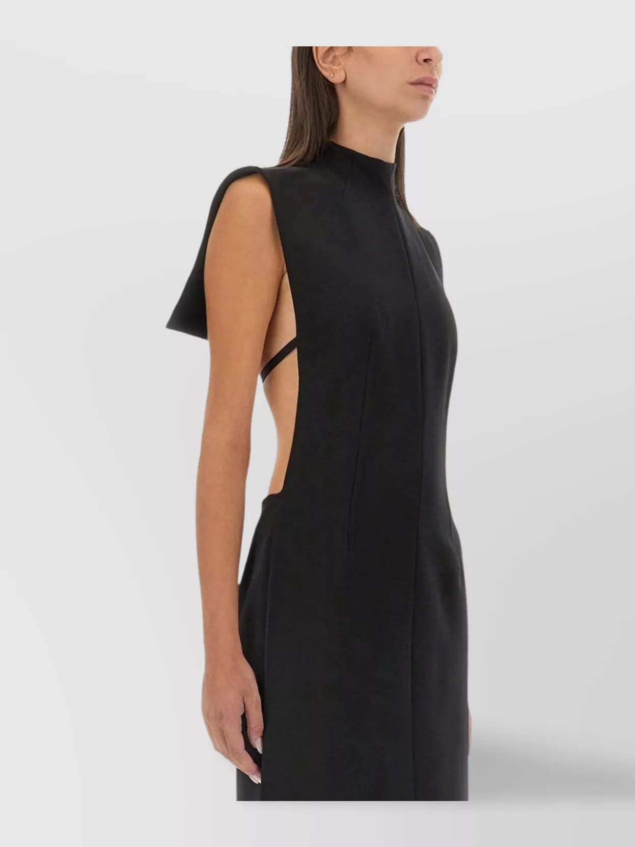 Sportmax Sleeveless Knee-Length Dress Open Back